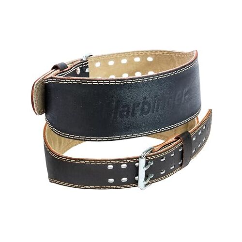 Harbinger riem voor gewichtheffer 4 Inch lederen riem