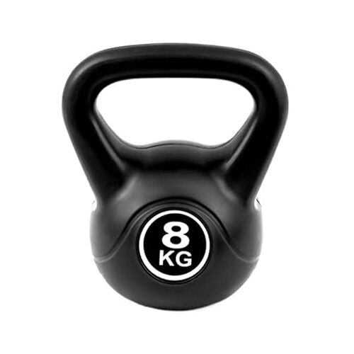 ZKSXSM Halterset Squatoefening Fitness Kettlebell Krachttraining Met Kettlebell Halter Krachttraining Halter Zwart Korte Halters (Color : Black, Size : 6KG)