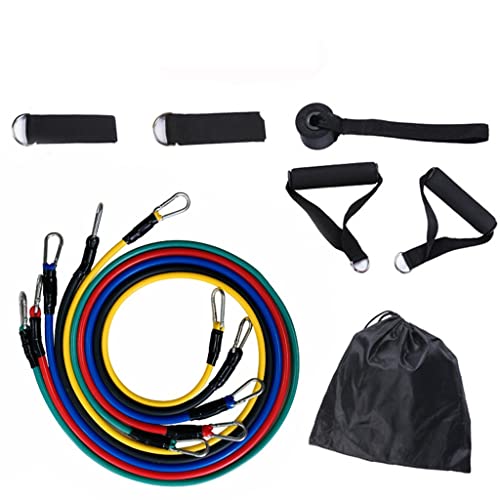 TRoki 11-delige set elastische weerstandsbanden voor training, yoga en fitnesstraining