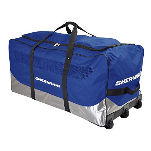 Sherwood Unisex – volwassenen Goal roltas GS650 I ijshockey-keeperstas met 3 rollen I 111 x 56 x 55 cm, blauw