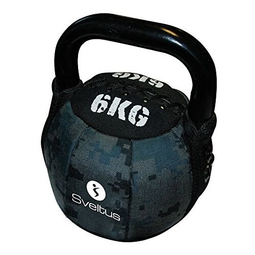 Sveltus Soft Kettlebell 6 kg zwart krachttraining spiertraining gewichten