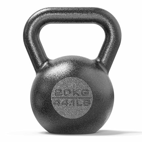 PROIRON Gietijzeren kettlebell Gewicht voor fitness- en gewichtstraining voor thuisgymnastiek (1 x 20kg)