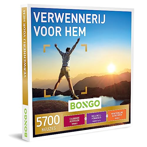 BONGO Bon Verwennerij voor Hem   Cadeaubonnen Cadeaukaart cadeau voor man of vrouw   5700 belevenissen: culinair, sportief, relax en meer