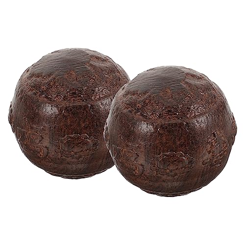 COLLBATH 1 Paar Chinese Gezondheid Ballen Sofa Stress Sport Fitness Middelbare Leeftijd Baoding Fitness Bal China Handbal Sticky Gezondheid Bal Palm Massage Ballen De Bal Rollen