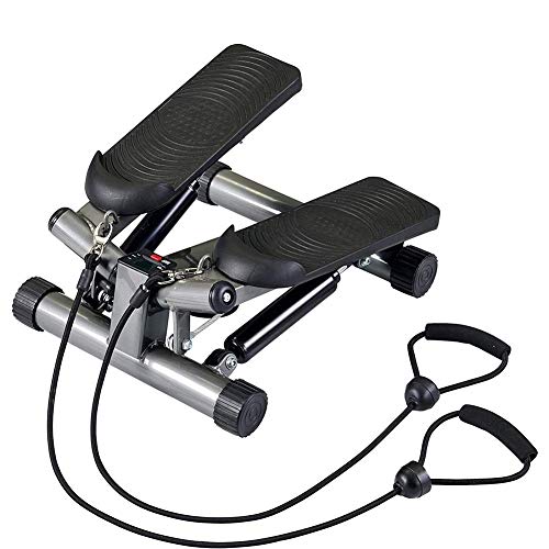 ModeXo Stepper, hometrainer, mini-stepper, fitnessfiets en buiktrainer, sportartikelen, ideale cardiotrainer, grijs Hallo