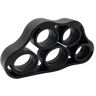 EMSAWVE oefening grijper 20-80LB Siliconen Grijper Ring Verstelbare Hand Aangrijpende Ring Antislip Ronde Pols Grijper Carpaal Expander Spier Workout Gear (Size : Black 8.8LB)