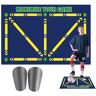 BIUDUI Voetbalmat, 60 x 90 cm, voetbalmat, balcontrole voor kinderen, schokabsorberende voetbalmat met scheenbeschermers, antislip, training, stille trainingsmat, voetbalmat voor voetbal, sport