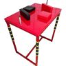 Generic Standaard armworsteltafel, standaard armworsteltafel fitnessapparatuur, perfect for polssterktewedstrijden en fitnessspellen (Color : Red, Size : One size)