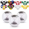 Juggle Dream 3x Pro Thud Jongleerballen Set van 3 Professionele Jonglerballen met Gratis Online Leervideo, Perfect voor Beginners en Experts (zilver/wit)