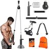 Ruffman Fitness kabelsysteem – Thuis sporten met diverse handgrepen– katrol triceps touw – krachttraining lat pulley krachtstation