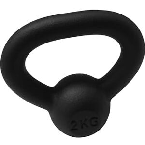 Athlyt gietijzeren kettlebell, 2 kg, zwart Athlyt gietijzeren kettlebell, 2 kg, zwart