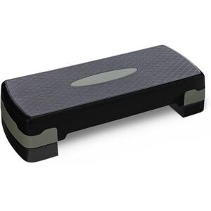 Amazon Basics Aerobische Oefening Stapplatform, Verstelbare Workout Stepper Voor Thuis, 68.58cm, Zwart/Grijs Amazon Basics Aerobische Oefening Stapplatform, Verstelbare Workout Stepper Voor Thuis, 68.58cm, Zwart/Grijs