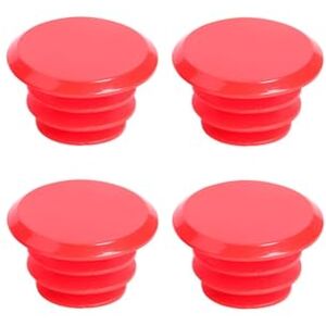 cyclingcolors 4 x fietsstuurstoppen kunststof eindkappen racefiets vintage MTN, rood cyclingcolors 4 x fietsstuurstoppen kunststof eindkappen racefiets vintage MTN, rood