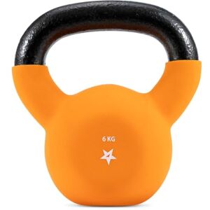 Yes4All HCR1 6KG Gietijzeren Kettlebell, Neopreen Gecoat Oranje voor Krachttraining Yes4All HCR1 6KG Gietijzeren Kettlebell, Neopreen Gecoat Oranje voor Krachttraining