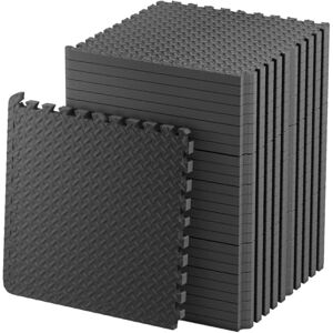 FFitness Fitnesstapijt van rubber, 60 x 60 cm, met rasterpatroon, antislip, voor tatami-karate, instelbare bodem (8 stuks) FFitness Fitnesstapijt van rubber, 60 x 60 cm, met rasterpatroon, antislip, voor tatami-karate, instelbare bodem (8 stuks)