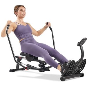 Sunny Health and Fitness Sunny Health & Fitness Intelligent, compact full-motion-roeitrainer, full-motion-roeitstraining, zachte, extra lange rail, draagvermogen 159 kg SF-RW5639SMART Sunny Health and Fitness Sunny Health & Fitness Intelligent, compact full-motion-roeitrainer, full-motion-roeitstraining, zachte, extra lange rail, draagvermogen 159 kg SF-RW5639SMART