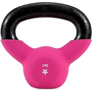 Yes4All DLKP Neopreen gecoate Kettlebell gewichten, krachttraining Kettlebells 2 kg, roze Yes4All DLKP Neopreen gecoate Kettlebell gewichten, krachttraining Kettlebells 2 kg, roze