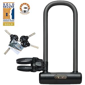Via Bügelschloss, Heavy Duty von , Fahrradschloss hohe Sicherheit, extra langer Stahl-Bügel, Ø 16 mm, Via Bügelschloss, Heavy Duty von , Fahrradschloss hohe Sicherheit, extra langer Stahl-Bügel, Ø 16 mm,