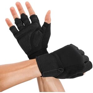 GlasFlength 1 paar krachttraining, fitnesshandschoenen voor dames en heren, ademend, gevoerde handschoen voor gymnastiek, gewichtheffen, handpalmbescherming, sporthandschoenen voor fietsen (zwart) GlasFlength 1 paar krachttraining, fitnesshandschoenen voor dames en heren, ademend, gevoerde handschoen voor gymnastiek, gewichtheffen, handpalmbescherming, sporthandschoenen voor fietsen (zwart)