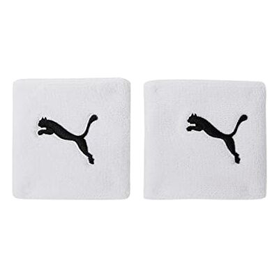 PUMA Band Cat Wristband Schweißband, White-Black, UA PUMA Band Cat Wristband Schweißband, White-Black, UA