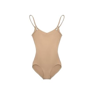 Capezio Hemdje, turnpakje met verstelbare bandjes voor dames, Naakt, S Capezio Hemdje, turnpakje met verstelbare bandjes voor dames, Naakt, S