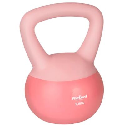 Rebel Electro Rebel Soft Kettlebell 2,5 kg Zacht PVC Veilig Stille Halter voor Fitness Rebel Electro Rebel Soft Kettlebell 2,5 kg Zacht PVC Veilig Stille Halter voor Fitness
