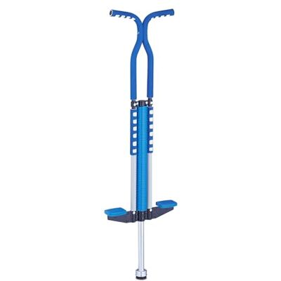 Relaxdays springstok voor kinderen, tot 60 kg, antislip pedalen, RVS, blauw, 103x29x6 cm Relaxdays springstok voor kinderen, tot 60 kg, antislip pedalen, RVS, blauw, 103x29x6 cm