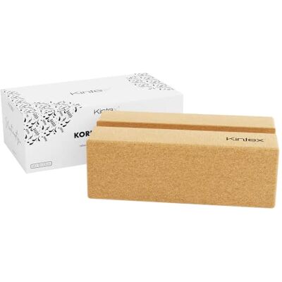 Kintex Kurk Yogablok, 2-in-1 functie, pilates, gymnastiek, fitness, workout, natuurkurk, licht en robuust Kintex Kurk Yogablok, 2-in-1 functie, pilates, gymnastiek, fitness, workout, natuurkurk, licht en robuust