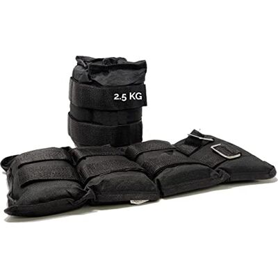 FFitness Gewichten voor pols en enkels (2 x 2,5 kg) met verstelbare riem, gewichten voor spieropbouw, crossfit, training FFitness Gewichten voor pols en enkels (2 x 2,5 kg) met verstelbare riem, gewichten voor spieropbouw, crossfit, training