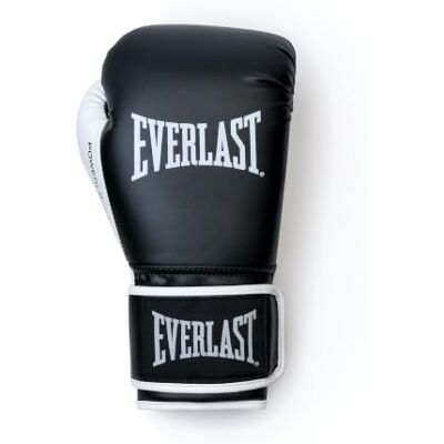 Everlast Powerlock OG 16oz Bokshandschoenen (Zwart/Wit), Muay Thai, Mannen MMA, Kickboksen, Sparring, Volwassenen, Geventileerde Palm, Hook & Loop Polsband, Gym Workout Everlast Powerlock OG 16oz Bokshandschoenen (Zwart/Wit), Muay Thai, Mannen MMA, Kickboksen, Sparring, Volwassenen, Geventileerde Palm, Hook & Loop Polsband, Gym Workout