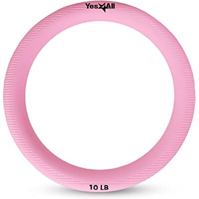 Yes4All One-for-All Power Ring 10 lbs/All-in-One Weight Ring, Gewogen Circle, Kettlebell voor Yoga Oefening, Home Fitness, Aerobics, Core Training. Non-Slip. Geurloos Yes4All One-for-All Power Ring 10 lbs/All-in-One Weight Ring, Gewogen Circle, Kettlebell voor Yoga Oefening, Home Fitness, Aerobics, Core Training. Non-Slip. Geurloos