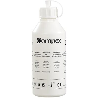 Compex Unisex Volwassen Elektrode Gel Zwart, 250 g Compex Unisex Volwassen Elektrode Gel Zwart, 250 g