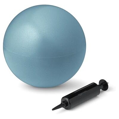 Amazon Basics mini-pilatesbal van 22.86cm, antibarst-oefenbal voor yoga, mid-sectietraining, aquamarijn Amazon Basics mini-pilatesbal van 22.86cm, antibarst-oefenbal voor yoga, mid-sectietraining, aquamarijn