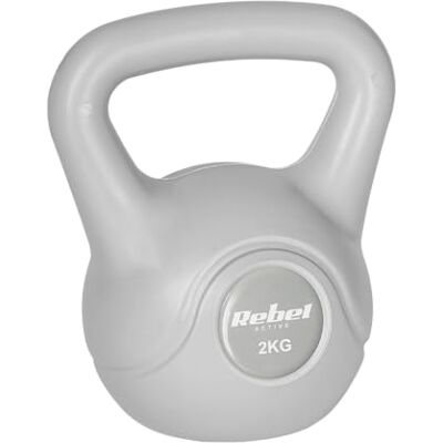 Rebel Electro Kettlebell Bitumen 2kg RBA-2322G-02 Grijs Rebel Electro Kettlebell Bitumen 2kg RBA-2322G-02 Grijs