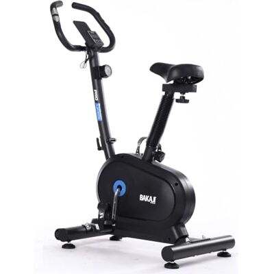 BAKAJI Hometrainer met lcd-display en 8 weerstandsniveaus, spinning bike fitness voor cardiotraining, benen, buik, heupen met gevoerde, verstelbare zitting BAKAJI Hometrainer met lcd-display en 8 weerstandsniveaus, spinning bike fitness voor cardiotraining, benen, buik, heupen met gevoerde, verstelbare zitting
