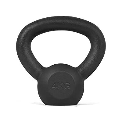 Athlyt gietijzeren kettlebell, 4 kg, zwart Athlyt gietijzeren kettlebell, 4 kg, zwart