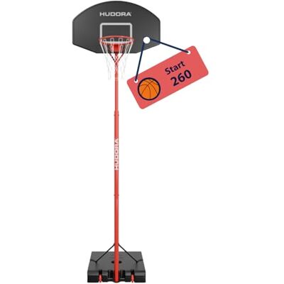 HUDORA Start Soporte de Baloncesto 205 Ajustable en altura de 165-205 cm Canasta de baloncesto móvil con soporte para niños y adolescentes Canasta de baloncesto para exteriores con ruedas HUDORA Start Soporte de Baloncesto 205 Ajustable en altura de 165-205 cm Canasta de baloncesto móvil con soporte para niños y adolescentes Canasta de baloncesto para exteriores con ruedas
