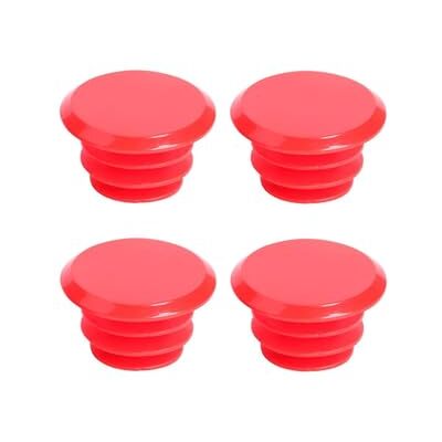 cyclingcolors 4 x fietsstuurstoppen kunststof eindkappen racefiets vintage MTN, rood cyclingcolors 4 x fietsstuurstoppen kunststof eindkappen racefiets vintage MTN, rood
