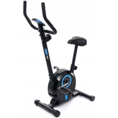 BAKAJI Hometrainer met hoge handgreep en verstelbare zitting, fitnessfiets, verticale draaifiets met lcd-display en hartslag- en caloriesensoren, voor benen, buik, cardio BAKAJI Hometrainer met hoge handgreep en verstelbare zitting, fitnessfiets, verticale draaifiets met lcd-display en hartslag- en caloriesensoren, voor benen, buik, cardio