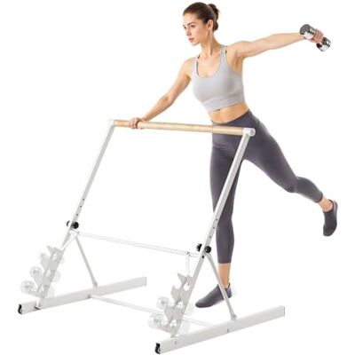 VEVOR Klassieke dansstang, stretching en ballet, inklapbaar en onafhankelijk, in hoogte verstelbaar, voor pilates-training, 1048 x 870 x 950 mm VEVOR Klassieke dansstang, stretching en ballet, inklapbaar en onafhankelijk, in hoogte verstelbaar, voor pilates-training, 1048 x 870 x 950 mm