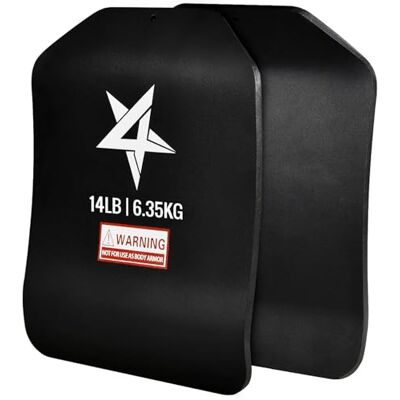 Yes4All 3D-gewichtsvestplaten, 6,4 kg, paar met gebogen ergonomisch ontwerp, voor plaatdrager, lichaamstraining, intensieve training, rucking en cardio Yes4All 3D-gewichtsvestplaten, 6,4 kg, paar met gebogen ergonomisch ontwerp, voor plaatdrager, lichaamstraining, intensieve training, rucking en cardio