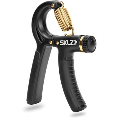 SKLZ Grip Krachttrainer, Hand Exerciser Grip Strengthener, Krachttraining Apparatuur, Verstelbare Weerstand, Zwart, 20-90lb/9,07-40,82kg SKLZ Grip Krachttrainer, Hand Exerciser Grip Strengthener, Krachttraining Apparatuur, Verstelbare Weerstand, Zwart, 20-90lb/9,07-40,82kg