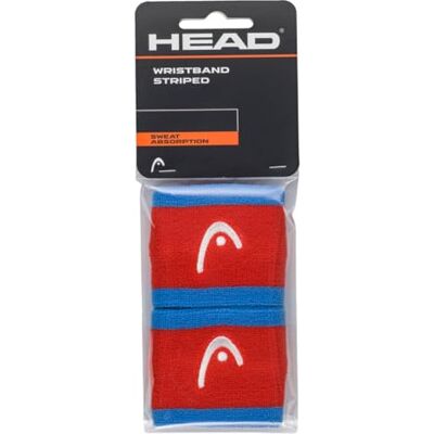HEAD Unisex Volwassenen Polsband Gestreept 2.5, Hibiscus/Oranje, 2,5 inch HEAD Unisex Volwassenen Polsband Gestreept 2.5, Hibiscus/Oranje, 2,5 inch