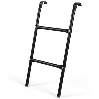 Relaxdays trampoline ladder, staal, zwart, 2 treden, om te hangen, 76x38 cm Relaxdays trampoline ladder, staal, zwart, 2 treden, om te hangen, 76x38 cm