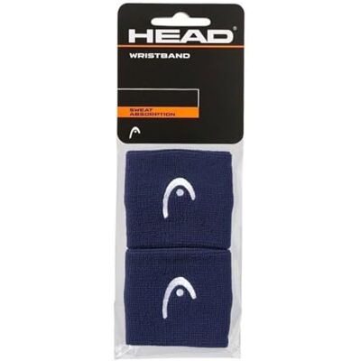 HEAD Uniseks volwassenen 2,5 zweetband, blauw, eenheidsmaat HEAD Uniseks volwassenen 2,5 zweetband, blauw, eenheidsmaat