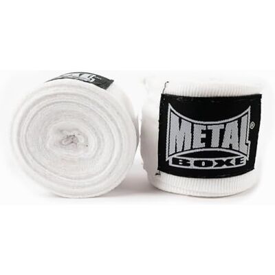METAL BOXE Trainingsbandage, 4 m, wit METAL BOXE Trainingsbandage, 4 m, wit