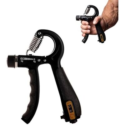 Endless EL1041 Verstelbare Handgrip Strengthener van 5 kg tot 60 kg Weerstand Niveau met Counter Oefenapparatuur voor gebruik in Thuis en Gym voor Voorarm en Vinger Power Gripper Oefeningen Kleur: Endless EL1041 Verstelbare Handgrip Strengthener van 5 kg tot 60 kg Weerstand Niveau met Counter Oefenapparatuur voor gebruik in Thuis en Gym voor Voorarm en Vinger Power Gripper Oefeningen Kleur: