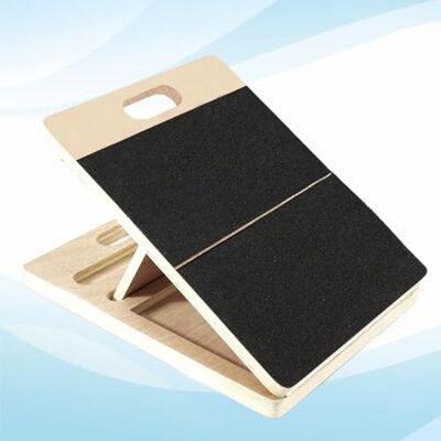 Yes4All Verstelbare houten schuine plank/kuithellingsplank rekplank hellingsplank, wigplank met antislip oppervlak, opvouwbaar en draagbaar en slim ontwerp Yes4All Verstelbare houten schuine plank/kuithellingsplank rekplank hellingsplank, wigplank met antislip oppervlak, opvouwbaar en draagbaar en slim ontwerp