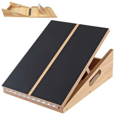 Relaxdays schuine plank, 5x verstelbaar, antislip, 150 kg, MDF, naturel met luchtpomp, anti-burst, 150 kg, PVC Relaxdays schuine plank, 5x verstelbaar, antislip, 150 kg, MDF, naturel met luchtpomp, anti-burst, 150 kg, PVC