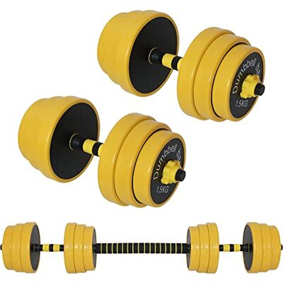 BAKAJI Set 2-in-1, verstelbare halters met halterstang, halterschijven, 25 kg (4 x 2,5 kg + 4 x 2 kg + 4 x 1,5 kg), coating van veerrubber, roestvrij, antislip, voor sportschool, fitness, revalidatie BAKAJI Set 2-in-1, verstelbare halters met halterstang, halterschijven, 25 kg (4 x 2,5 kg + 4 x 2 kg + 4 x 1,5 kg), coating van veerrubber, roestvrij, antislip, voor sportschool, fitness, revalidatie